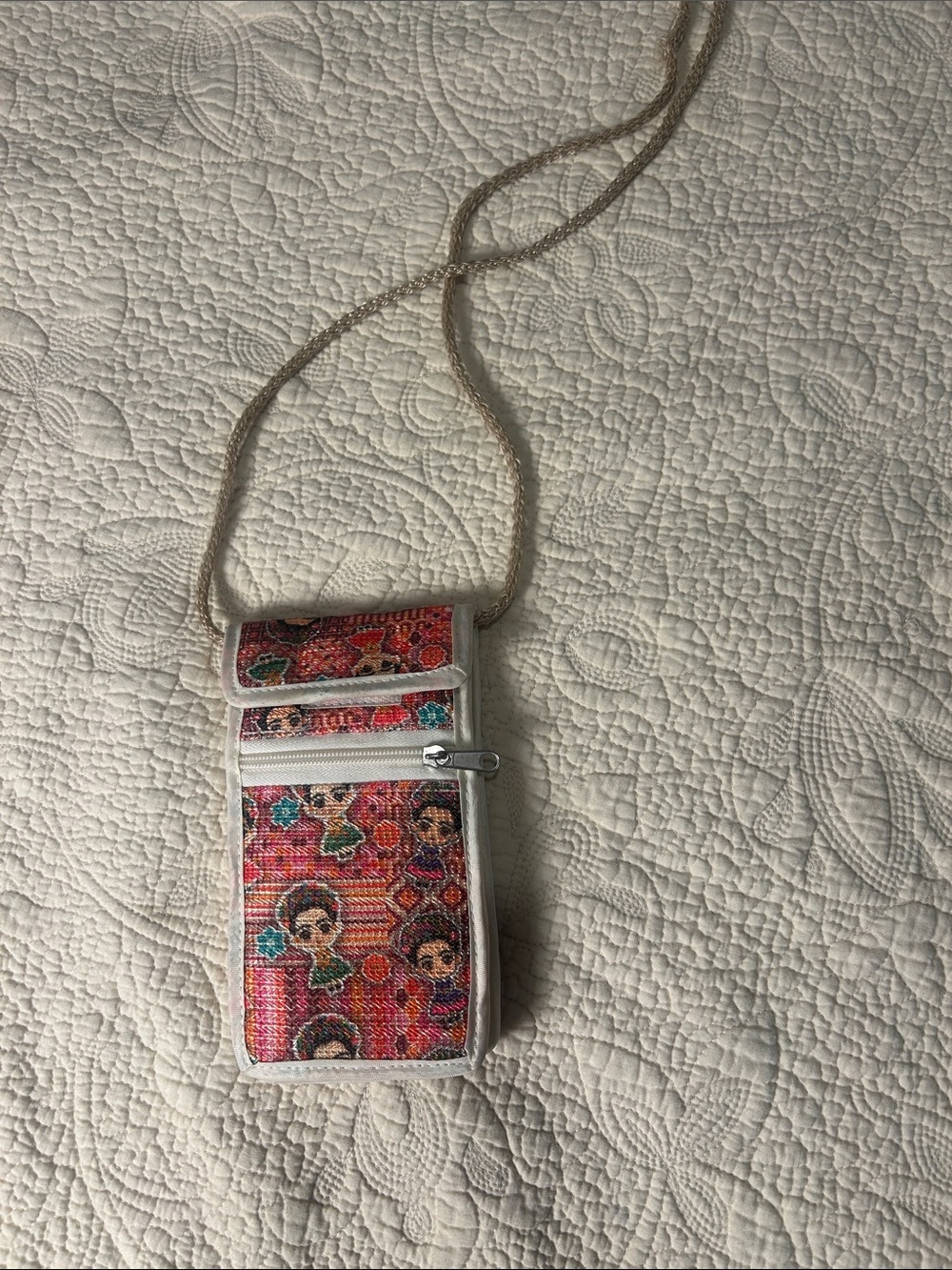 Women's Frida Kahlo Crossbody Phone Bag with Long Strap